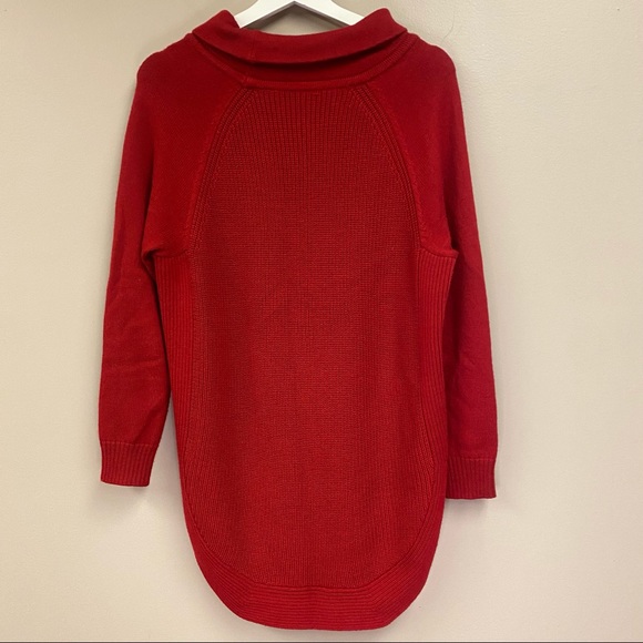 Athleta mock neck merino wool oversized sweater M - Picture 4 of 8
